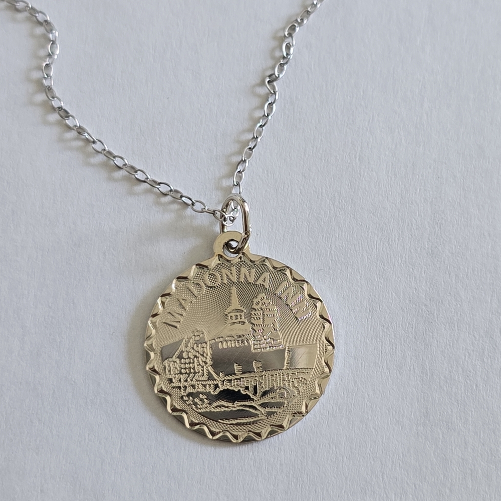 925 sterling silver Madonna Inn pendant necklace